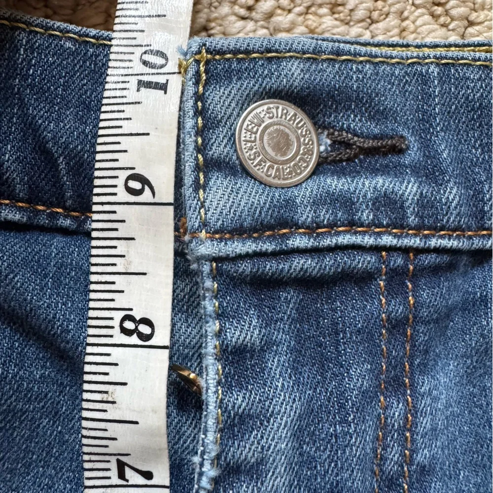 Levi's Distressed Blue Denim Straight Leg Red  Tag Jeans